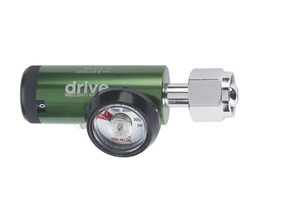 Drive CGA 540 Oxygen Regulator 0-8 LPM DISS Outlet, Mini