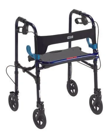 drive Clever-Lite 4 Wheel Rollator, Blue
