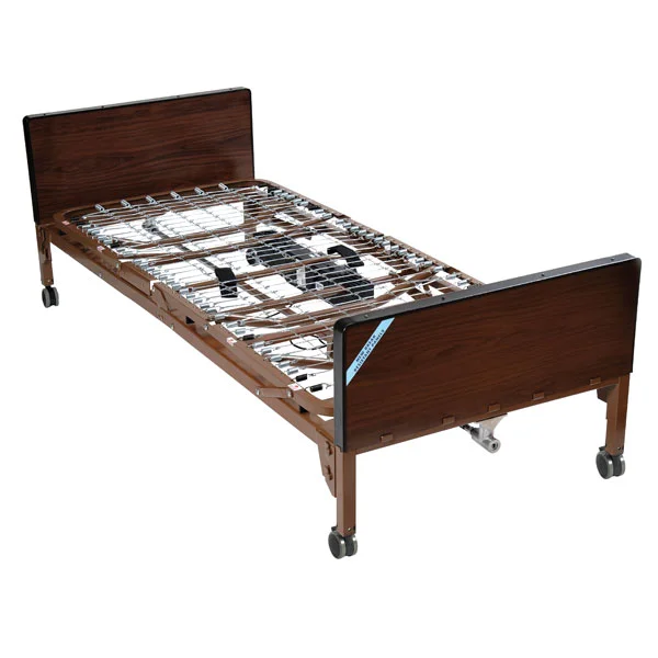 Drive Delta Ultra Light Full Electric Bed with Full Rails and Foam Mattress