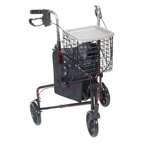 Drive Deluxe Three Wheel Aluminum Rollator