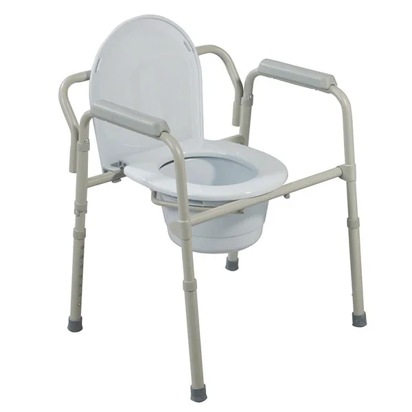 Drive Folding Steel Bedside Commode