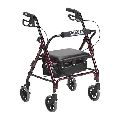 Drive, Junior Rollator Rolling Walker with Padded Seat, Red – 43-3019