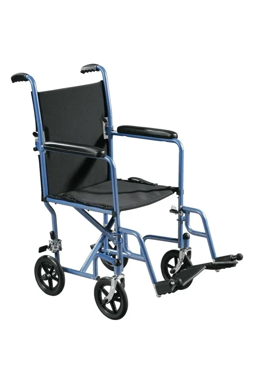 drive Lightweight Steel Transport Chair, 17-Inch Seat Width