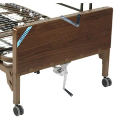 Drive Medical Delta Ultra Light Semi Electric Hospital Bed with Half Rails - Image 2