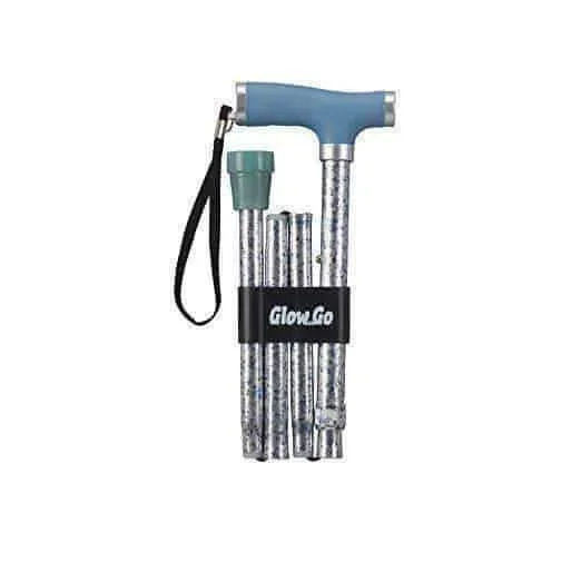 Drive Medical Folding Canes with Glow Grip Handle and Cane Tip