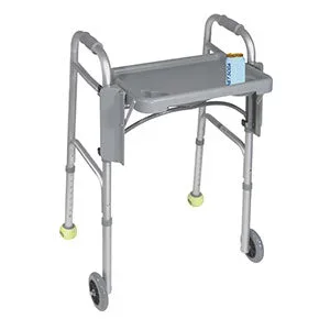 Drive Medical Folding Walker Tray with Cup Holders