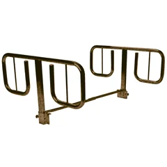 Drive Medical Half Length T Style Bed Rails, 1 Pair