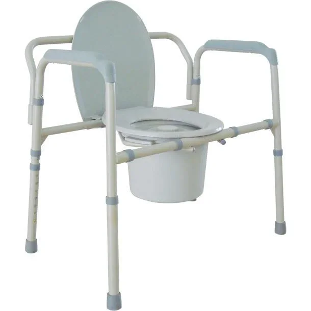 Drive Medical Heavy Duty Bariatric Folding Bedside Commode Seat