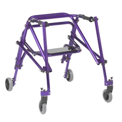 Drive Medical Nimbo 2G Lightweight Posterior Walker with Seat, Medium, Wizard Purple