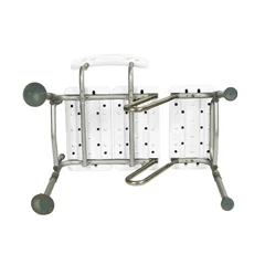 Drive Medical Splash Defense Transfer Bench with Curtain Guard Protection - Image 3
