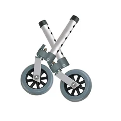Drive Medical Swivel Lock Walker Wheels, 5, 1 Pair