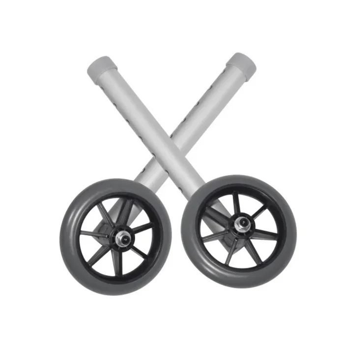 Drive Medical Universal Walker Wheels with 5 Inch Casters – 1 Pair