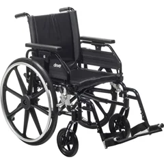 Drive Medical Viper Plus GT Wheelchair with Universal Armrests, Swing-Away Footrests, 18 Seat