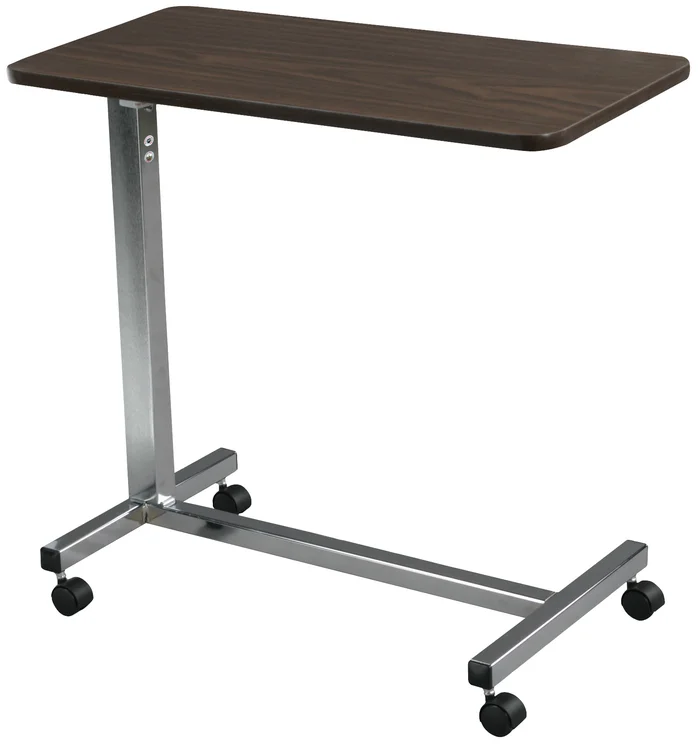 Drive Non Tilt Top Overbed Table, Chrome