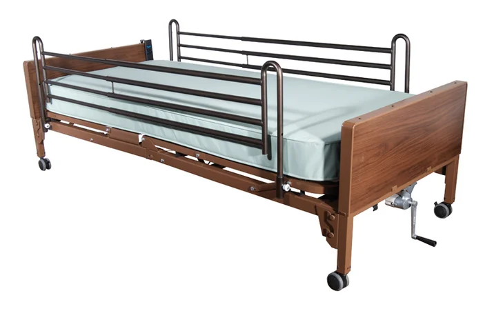 Drive Semi Electric Bed with Full Rails and Innerspring Mattress