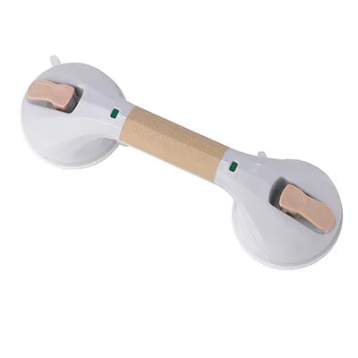 Drive, Suction Cup Grab Bar, 12″, White and Beige – 43-2637