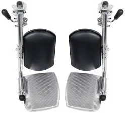 drive Wheelchair Foot Plate for Use With Bariatric Sentra EC heavy duty, Extra-wide Wheelchairs, 8 in. L x 6 in. W x 18 in. H, Steel