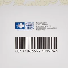 Dukal Adhesive Strip American® White Cross First Aid 3/4 x 3 Plastic Rectangle Kid Design (Emojis) Sterile, 100/BX - Image 3