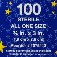 Dukal Adhesive Strip Glitter Stat Strip 3/4 x 3″ Plastic Rectangle Kid Design (Glitter Strips) Sterile, 1200 EA/CS - Image 3