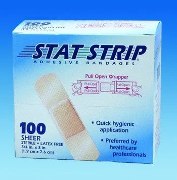 Dukal Adhesive Strip Stat Strip Plastic Shape Rectangle Sheer Sterile