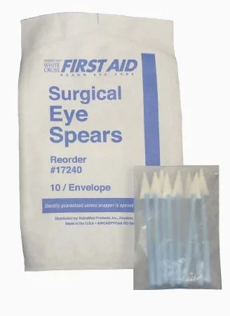 Dukal American White Cross Surgical Eye Spear 10 Count Pack Sterile – 17240