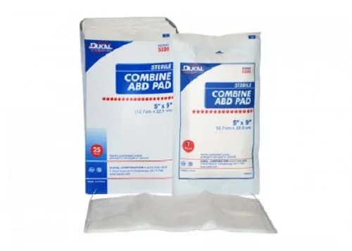 Dukal Dukal Abdominal Pad NonWoven Cellulose 1-Ply 7-1/2 X 8 Inch Rectangle NonSterile – 5942