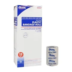 Dukal Elastic Bandage 3″ x 4-1/2 Yard Standard Compression Clip Detached Closure Tan NonSterile, 50 EA/CS