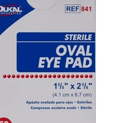 Dukal Eye Pad Cotton 1-5/8 x 2-5/8 Sterile, 600/CS - Image 3