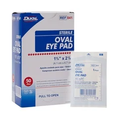 Dukal Eye Pad Cotton 1-5/8 x 2-5/8 Sterile, 600/CS