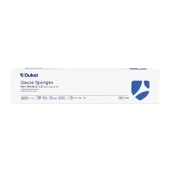 Dukal Gauze Sponge Cotton 12-Ply 2 x 2 Square NonSterile, 200/BG - Image 2