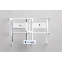 Dukal Glove Box Holder Countertips Horizontal or Vertical Mounted 2-Box Capacity White 7-1/2 X 11-3/4 Inch Coated Wire, 1/EA