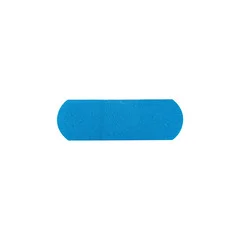 Dukal Metal Detectable Adhesive Strip American® White Cross First Aid 1 x 3 Fabric Rectangle Blue Sterile, 130/BX