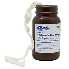 Dukal Wound Packing Strip Antiseptic Gauze Iodoform Small 1/4″ x 5 Yard Sterile, 1/EA - Image 3