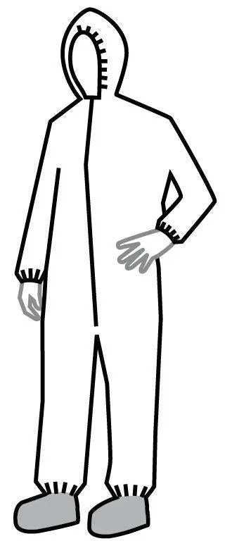 DuPont ProShield NexGen Coveralls Serged Hood Elastic- Series 122 -25 Per Case