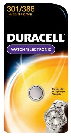 Duracell Duracell Silver Oxide Battery 301/386 Cell 1.5V Disposable 1 Pack – D301/386PK