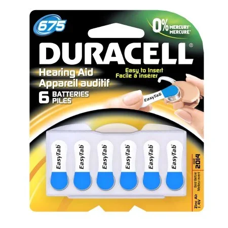 Duracell Duracell Zinc Air Battery 675 Cell 1.4V Disposable 6 Pack – DA675B6ZM10