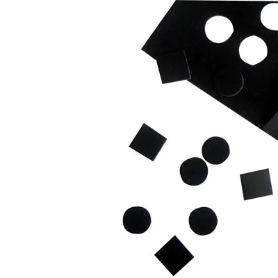 Dycem non-slip self-adhesive squares, 13/16″ each, 12/sheet, black – 50-1583BLK
