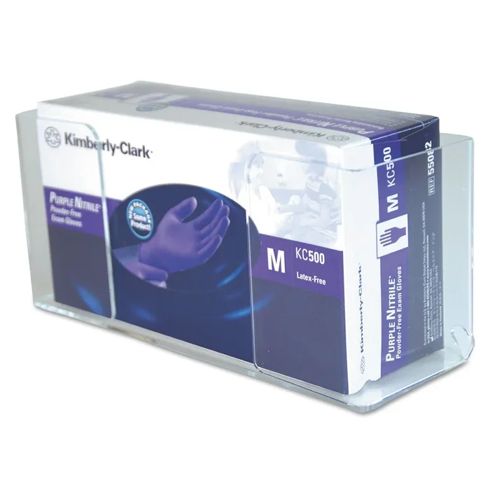 Dynamic Diagnostics Glove Box Holder Horizontal or Vertical Mount 2-Box Clear 7 X 12 X 13 Inch Acrylic – 4000-68