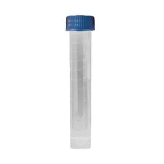 Dynamic Diagnostics Transport Tube Conical Bottom, Skirted Plain 20 X 94 mm 10 mL White Screw Cap Polypropylene Tube – 3210