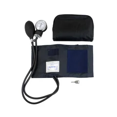 Dynarex Aneroid Sphygmomanometer with Cuff 2-Tube Pocket Size Hand Held Adult Medium Cuff, 10 EA/CS