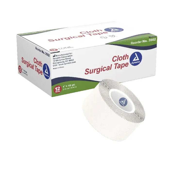 Dynarex Cloth Surgical Tape – Lightweight & Breathable – 4 Sizes