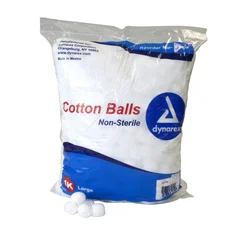 Dynarex Cotton Ball Large Cotton NonSterile, 1000EA/PK