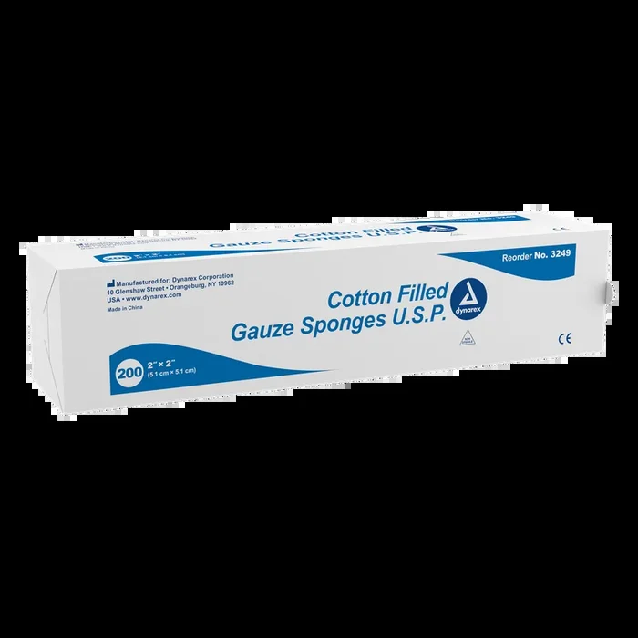 Dynarex Cotton Filled Gauze Sponge – Exodontia Sponge