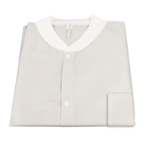 Dynarex Disposable Lab Coat with Three Pockets, White, 2X-Large, 30/cs