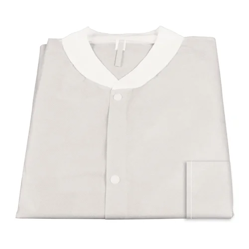Dynarex Disposable Lab Coat with Three Pockets, White, X-Large, 30/cs