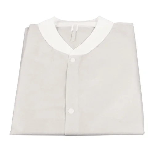 Dynarex Disposable Lab Coat without Pockets, White, 2X-Large, 30/cs