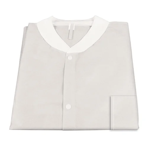 Dynarex Disposable Lab Jacket with Three Pockets, White, 2X-Large, 30/cs