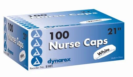 Dynarex Disposable Nurse’s Cap, 21″ Bouffant, White, 500/cs