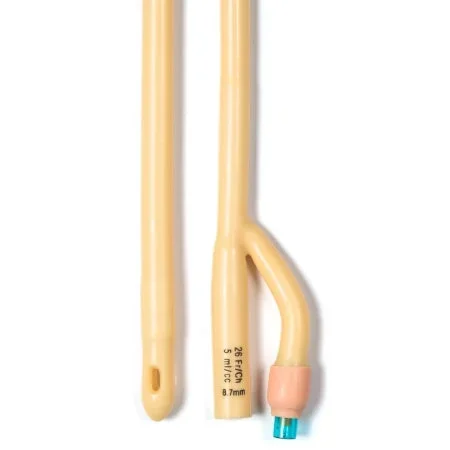 Dynarex Foley Catheter 2-Way Standard Tip 5 cc Balloon 26 Fr. Silicone Coated Latex – 4946