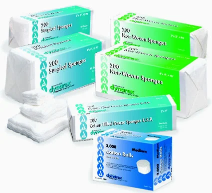Dynarex Gauze Sponge, Non Sterile, 3″ x 3″, 12 Ply, 4000/cs
